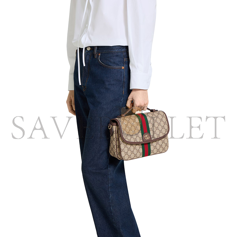 GUCCI OPHIDIA MEDIUM TOP HANDLE BAG 836842 (24*17.5*11.5cm) GUCCI OPHIDIA MEDIUM TOP HANDLE BAG 836842 (24*17.5*11.5cm)